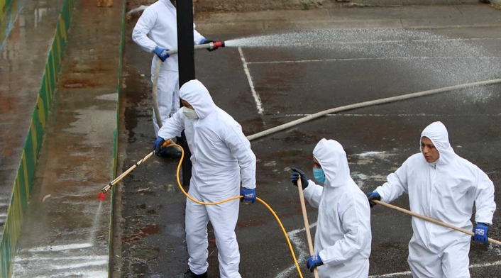 Desinfección en zonas de cuidado especial / Coronavirus en Bogotá