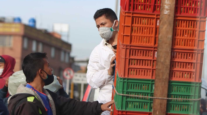 Corabastos Corabastos, en medio de caos en cuarentena obligatoria en Kennedy / coronavirus en Colombia