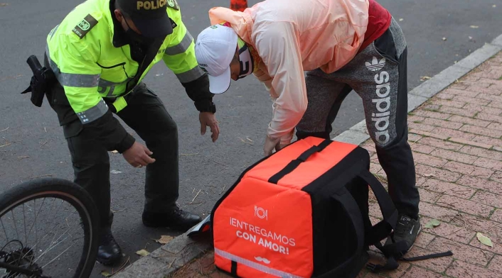 Operativos a domiciliarios en Bogotá