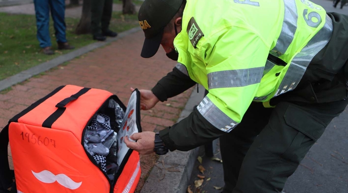 Operativos a domiciliarios en Bogotá