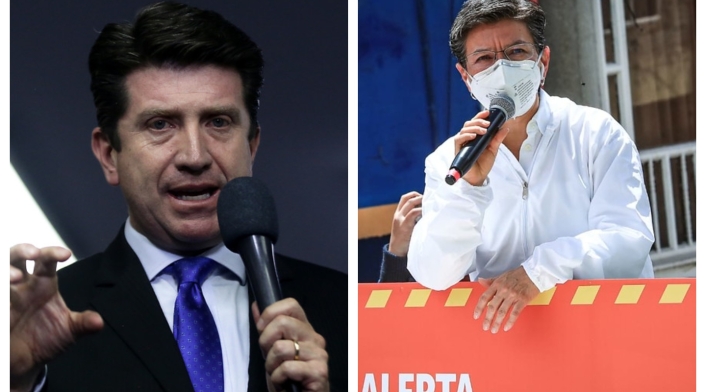 Diego Molano y Claudia López