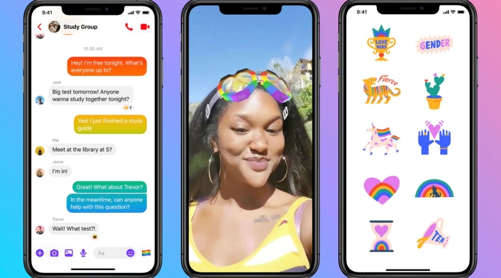 Novedades messenger Facebook para el día del orgullo LGBTI