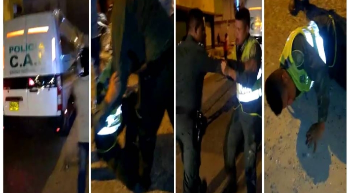 Uno de ellos se negó a la prueba de alcoholimetría