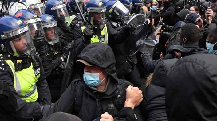Protestas en Londres por George Floyd