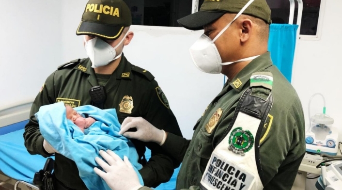La Policía lo dejó a disposición del ICBF.
