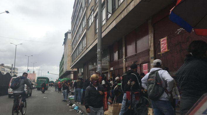 San Victorino, centro de Bogotá en Pandemia.