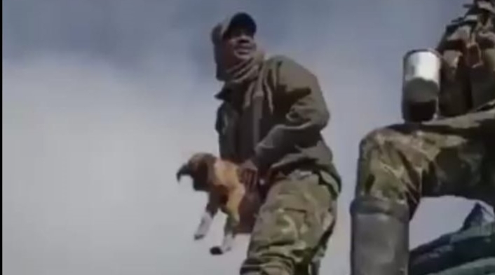 Los soldados quedaron en evidencia en le video grabado por ellso mismos