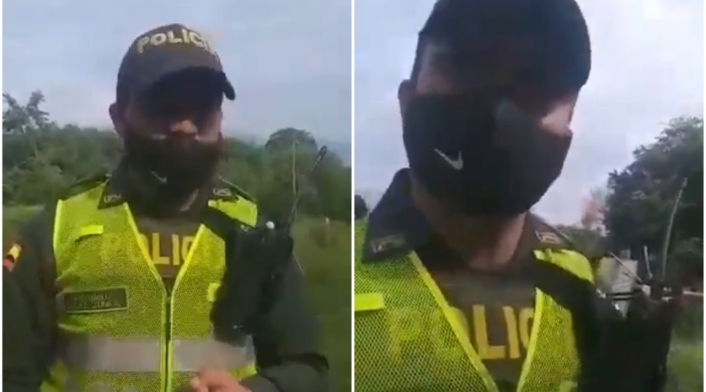 Patrullero se niega a hacer desalojo