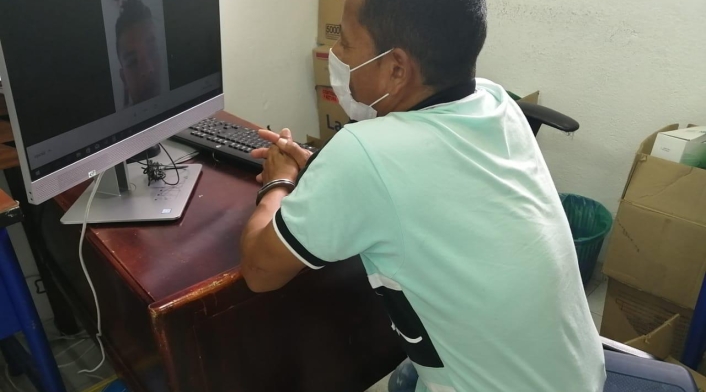 Así se desarrollan las visitas virtuales desde las cárceles del país