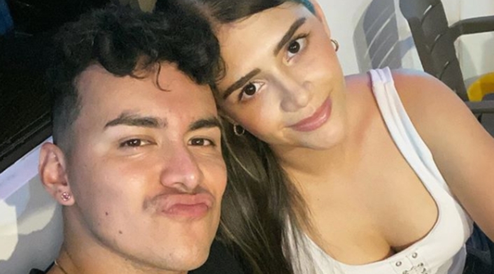 Yeison Jiménez y su esposa