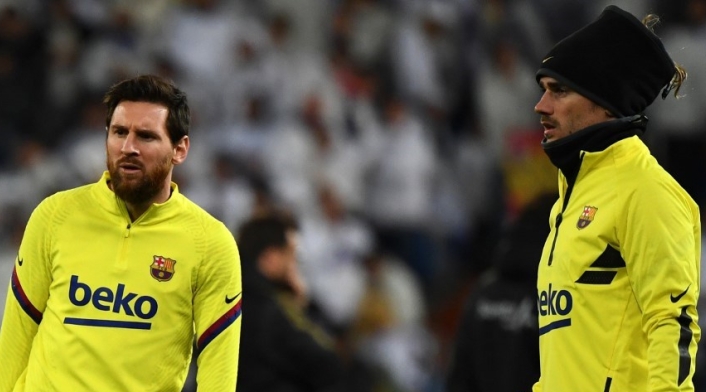 Antoine Griezmann y Lionel Messi