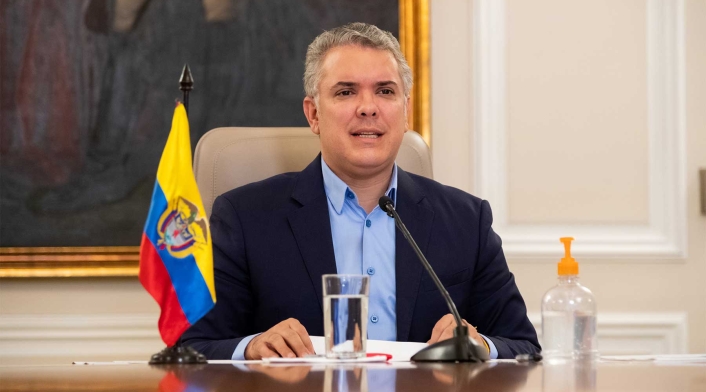 Presidente Iván Duque, durante su programa "Prevención y Acción".