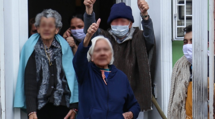 Adultos mayores en medio de coronavirus en Colombia