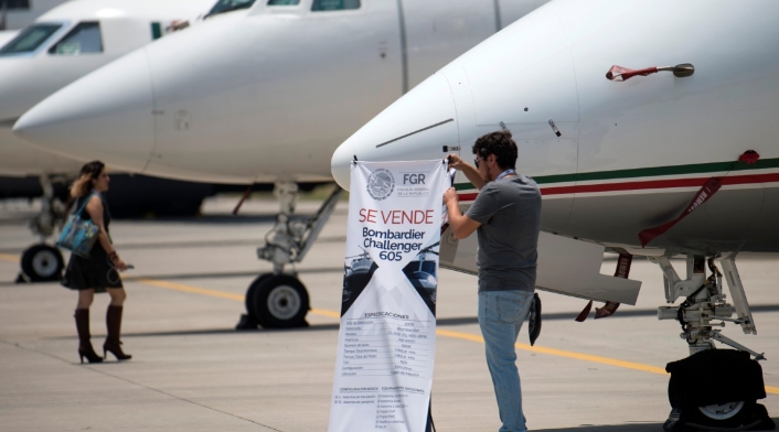 Aviones del Gobierno de México en venta