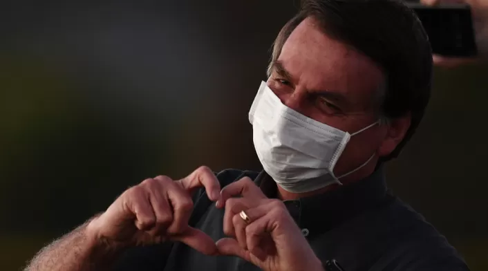 Jair Bolsonaro con coronavirus
