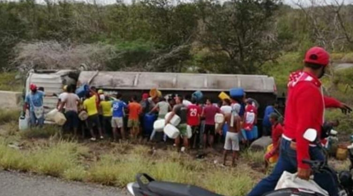 El herido estaba con quemaduras luego de la explosión.