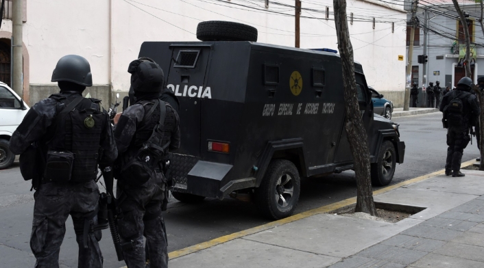 Policía en Bolivia