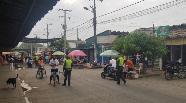 Controles en el municipio de Cereté