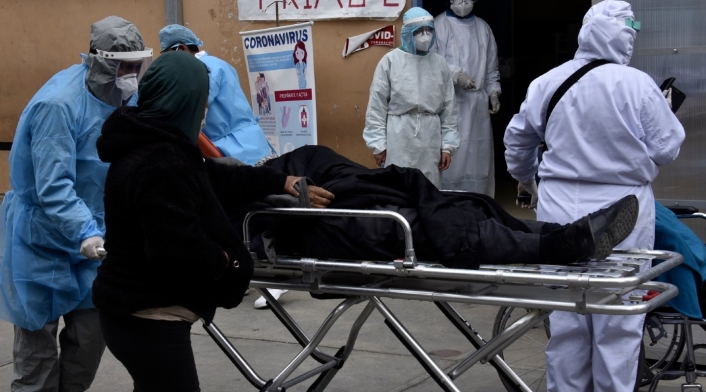 Pacientes contagiados de coronavirus en Bolivia
