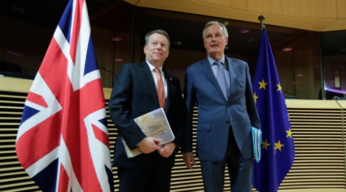 David Frost y Michel Bernier, negociadores de acuerdo posbrexit