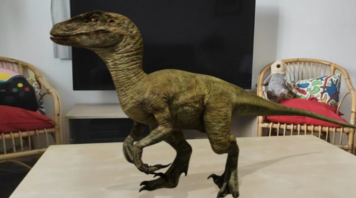 Dinosaurio en realidad aumentada de Google