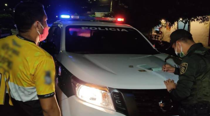 Se impusieron los comparendos a las personas por incumplir el toque de queda departamental.