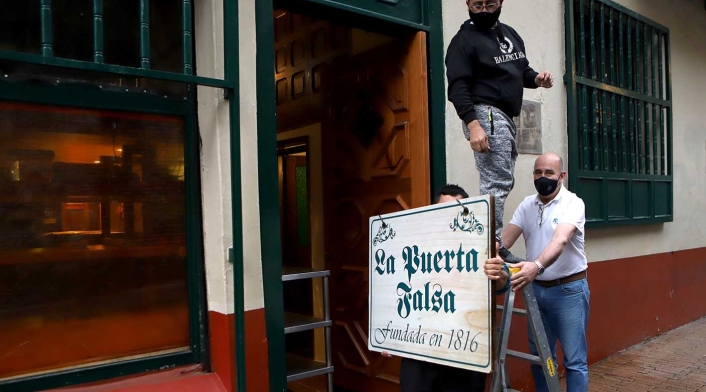 La Puerta Falsa reabre en pandemia / Restaurantes de Bogotá