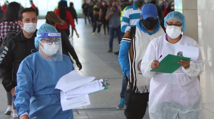Coronavirus en Colombia – Toma de pruebas en Transmilenio