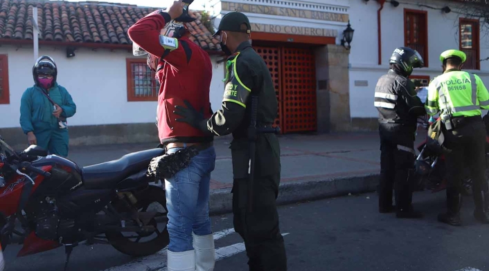 La Policía puso en marcha un dispositivo de seguridad para blindar el norte de Bogotá.
