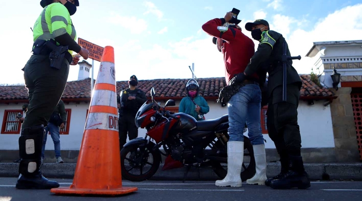 La Policía puso en marcha un dispositivo de seguridad para blindar el norte de Bogotá.