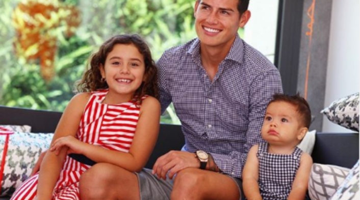 James Rodríguez y sus hijos