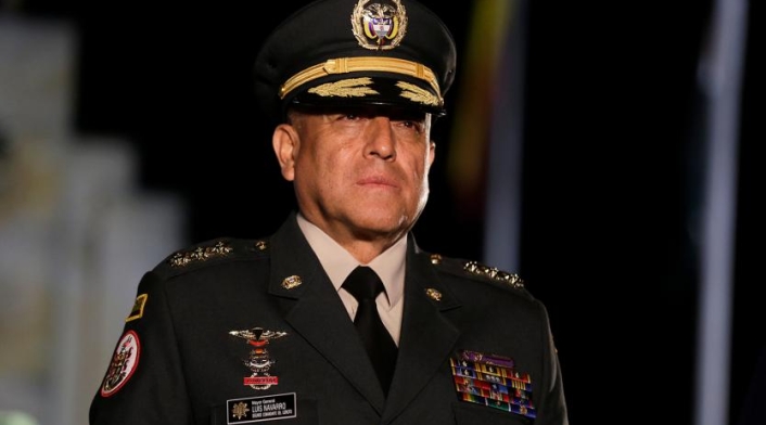 El general Luis Fernando Navarro, comandante de las Fuerzas Militares