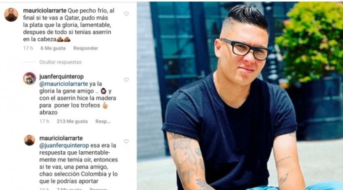 Juan Fernando Quintero se peleó con un hincha
