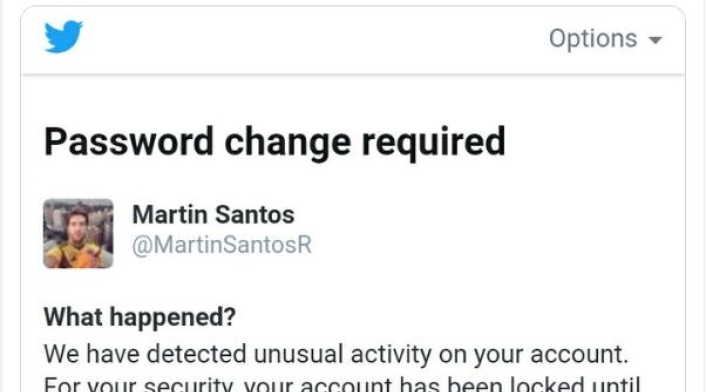 Tuit de Martín Santos