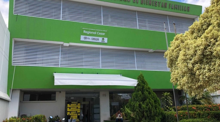 El bebé esta internado en un centro médico de Aguachica