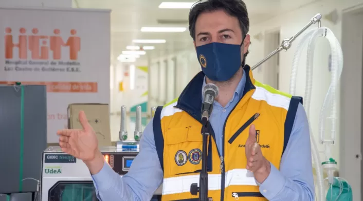 El alcalde de Medellín, Daniel Quintero.