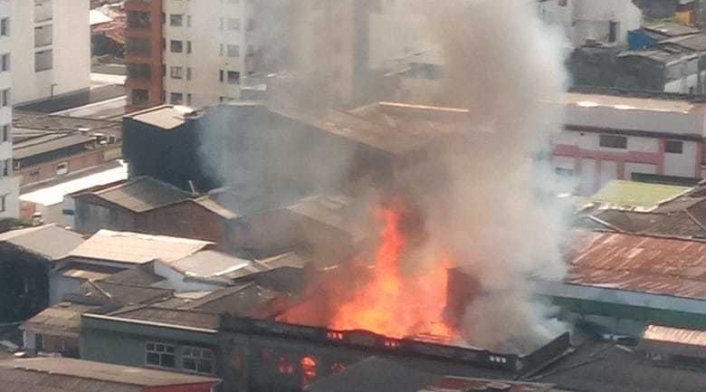 Incendio en el centro de Pereira