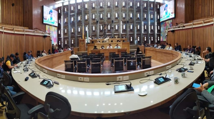 Panorámica de la Asamblea de Antioquia antes de la pandemia.