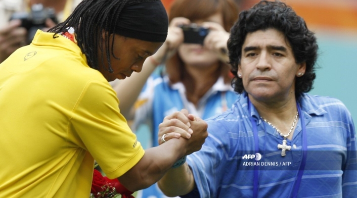 Maradona y Ronaldinho