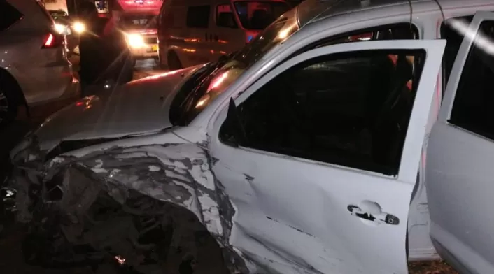 Accidente en vía Cota, en La Conejera Accidente en vía Cota, en La Conejera