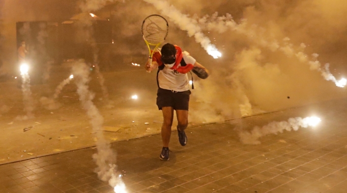 Protestas en Beirut por explosiones