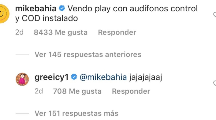 Captura del Instagram de Greeicy Rendón