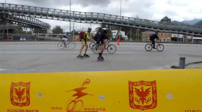 Ciclovía en Bogotá después de cuarentena, 30 de agosto de 2020