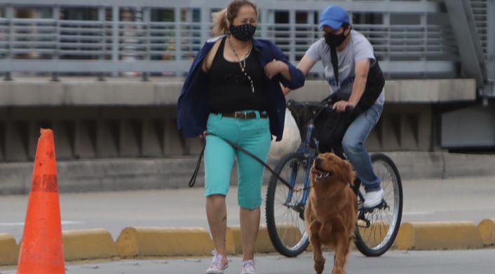 Ciclovía en Bogotá después de cuarentena, 30 de agosto de 2020