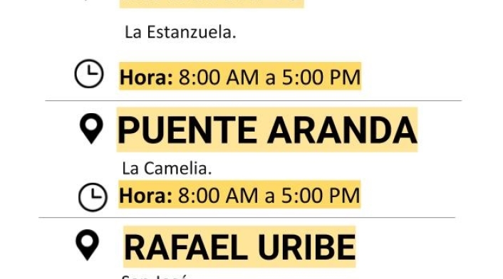 Cortes de luz para el 01 de septiembre