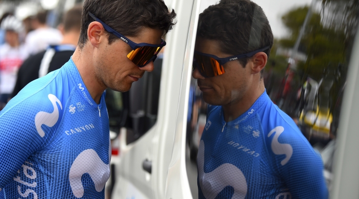 Edu Prades, ciclista del Movistar
