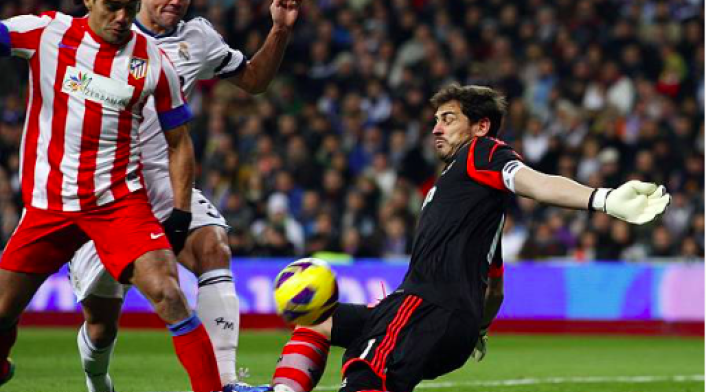 Falcao y Casillas en la Liga Española