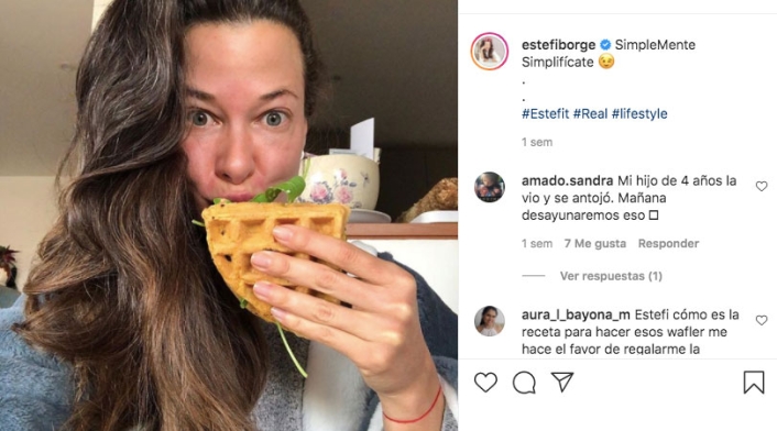 Estefanía Borge y la comida sana