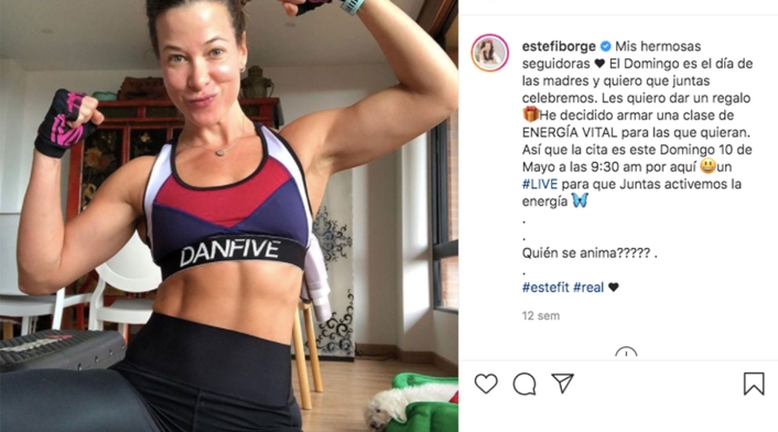 Estefanía Borge y los abdominales