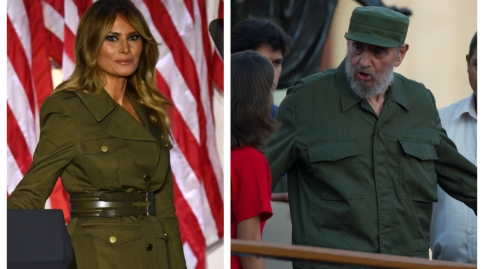 Melania Trump y Fidel Castro